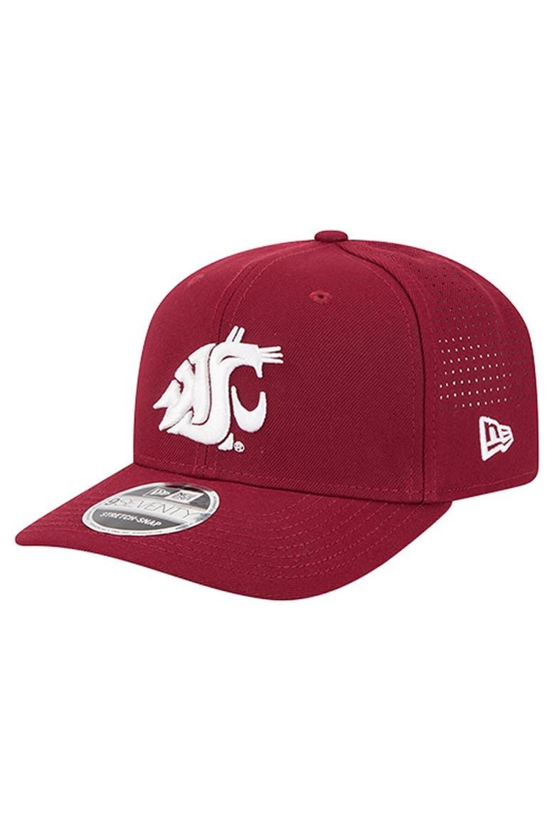 Men's New Era  Crimson Washington State Cougars Team 9SEVENTY Adjustable Hat, Main, color, Crimson