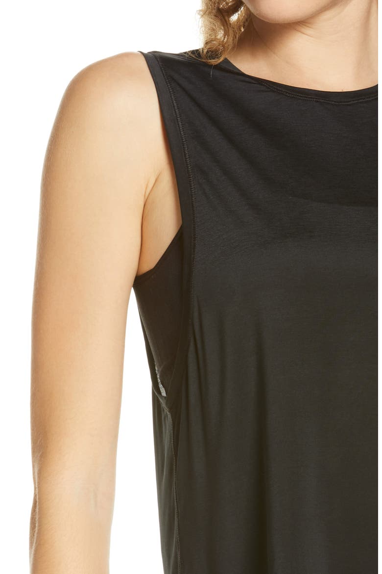 Go Lightly Crop Tank, Alternate, color, VERY BLACK