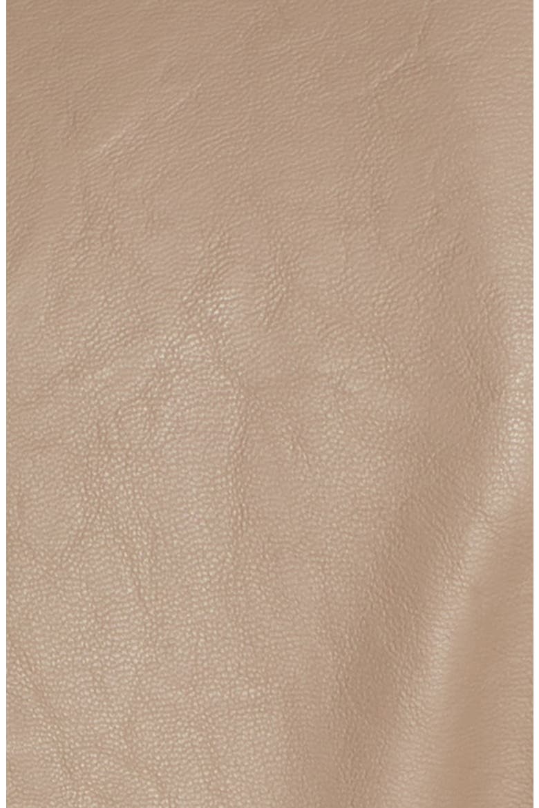 Faux Leather Moto Jacket, Alternate, color, SAND STONER