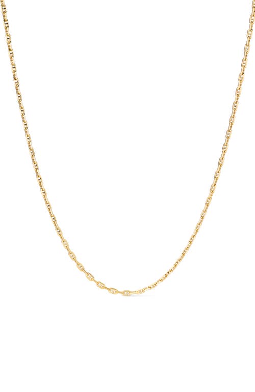 Ana Luisa Solid Yellow Gold Anchor Chain Necklace In Gold