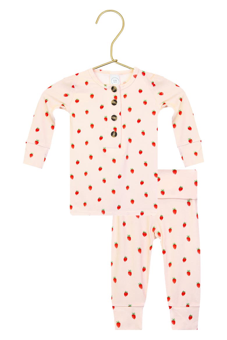 Print Henley & Pants Set, Main, color, JUNIE