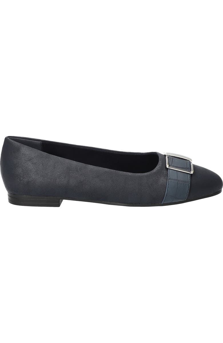 EASY STREET Keely Flat, Alternate, color, Navy Matte-Croco