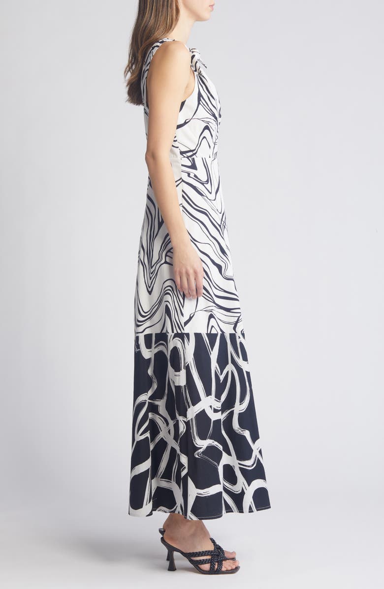 Du Paradis Asymmetric Neck A-Line Dress, Alternate, color,