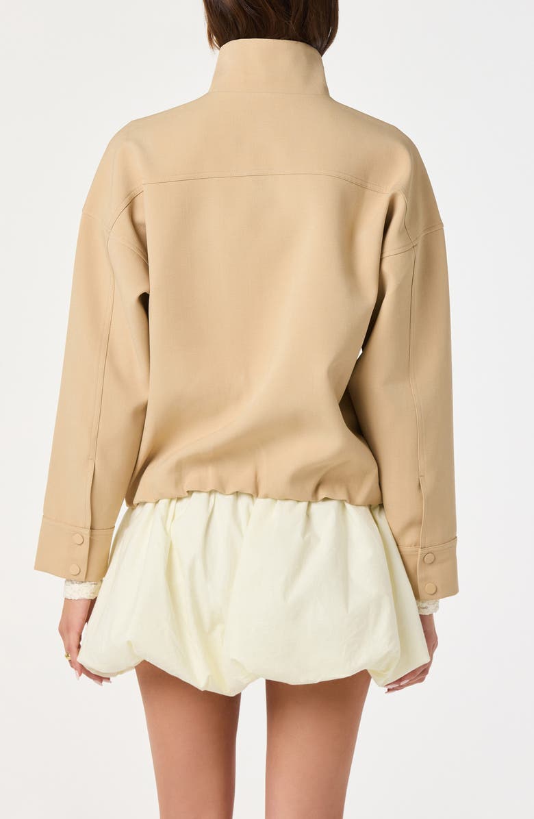 ASTR the Label Funnel Neck Bomber Jacket, Alternate, color, Tan