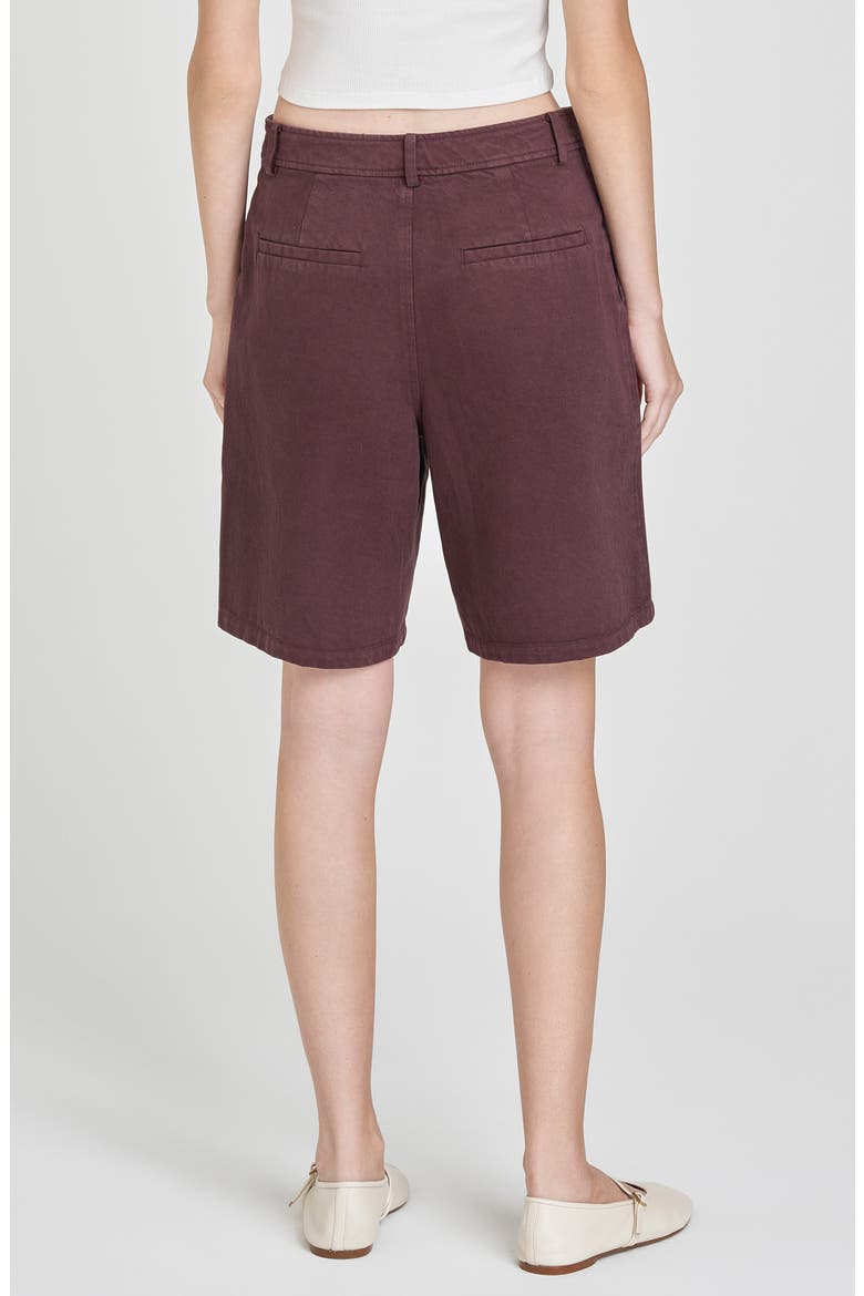 Huxley Denim Bermuda Shorts, Alternate, color, BROWN