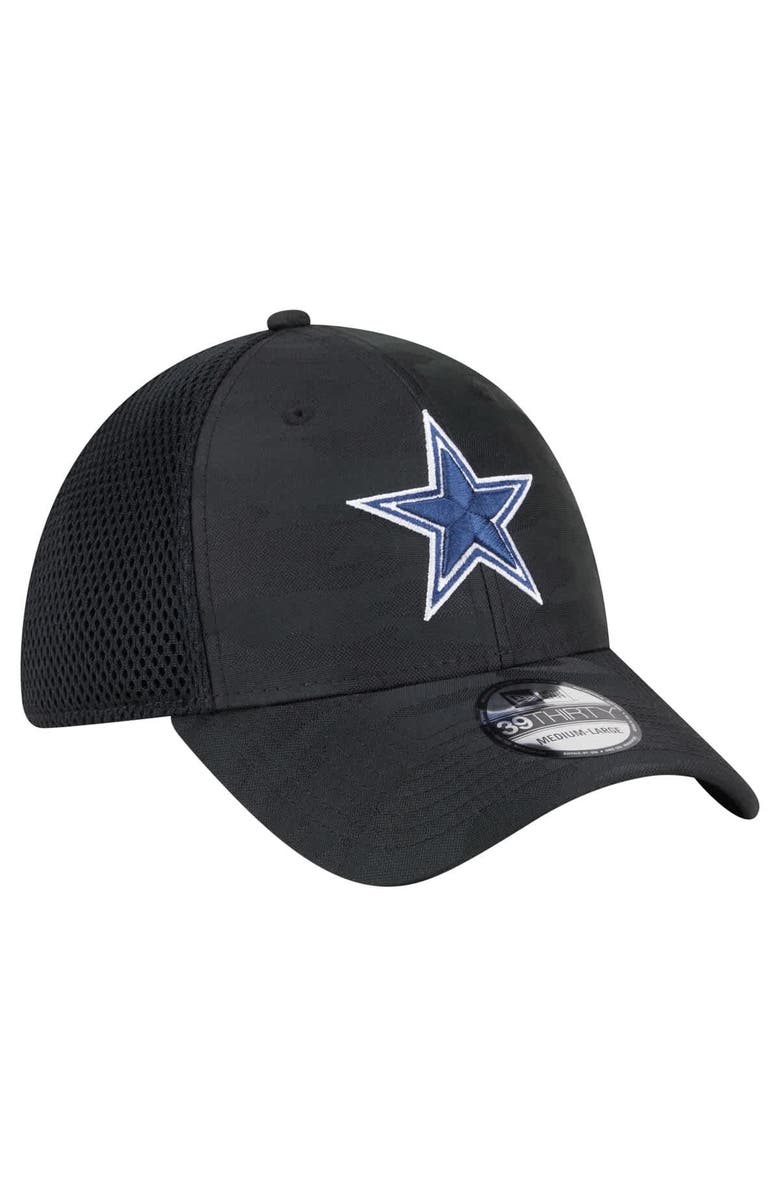 New Era Men's New Era Black Dallas Cowboys Active Camo 39THIRTY Flex Hat, Alternate, color, Black