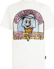 PHILIPP PLEIN Round Neck T-Shirt Ice Cream Monsters Men