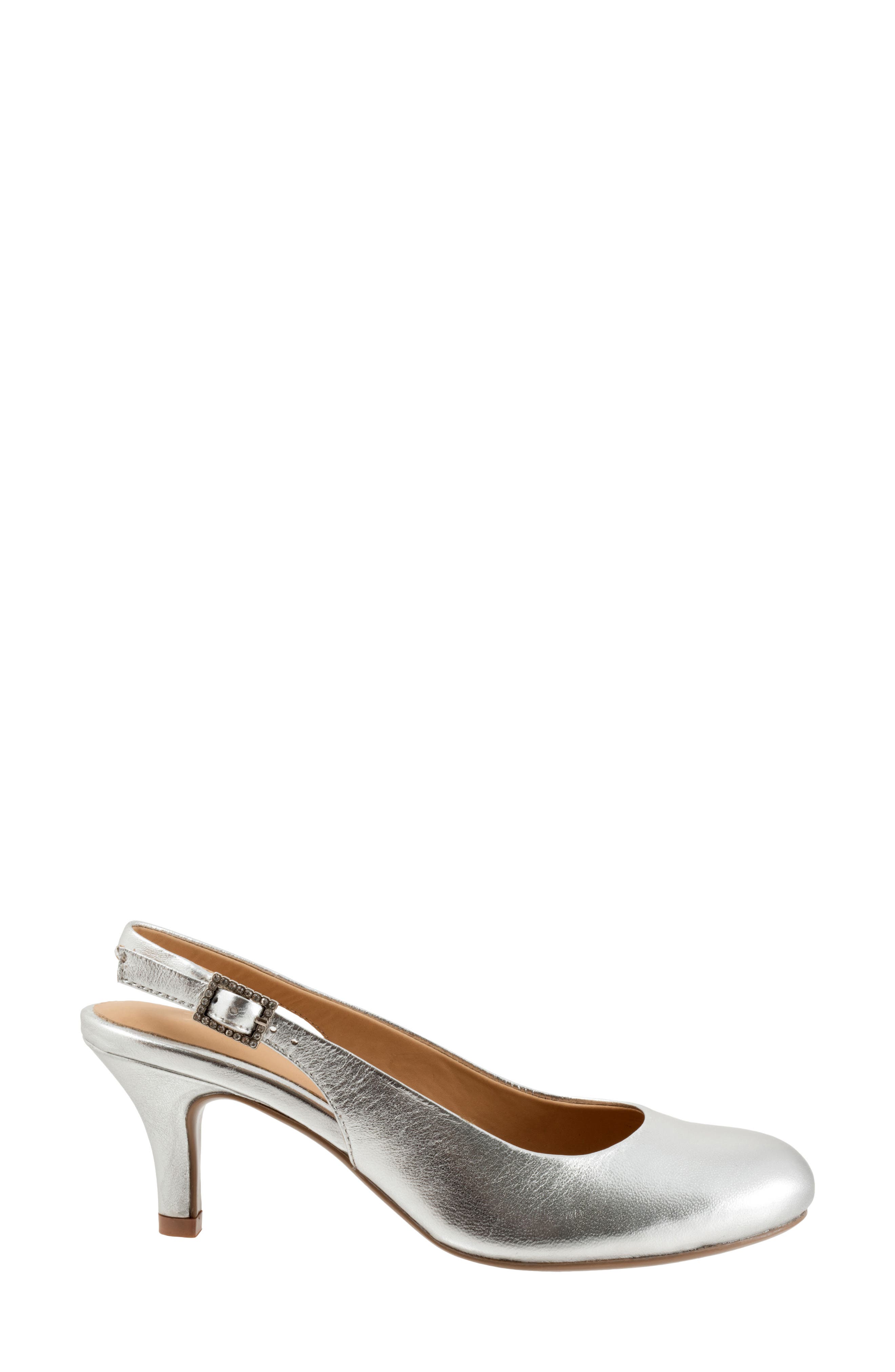 Trotters Lexi Slingback Pump, Alternate, color, Silver