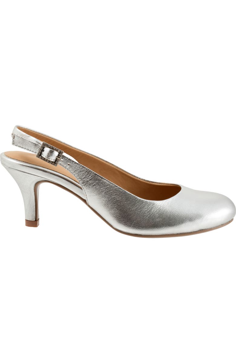 Trotters Lexi Slingback Pump, Alternate, color, Silver