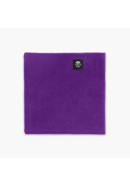 Turtle Fur Double-layer Fleece Neck Warmer In Purple