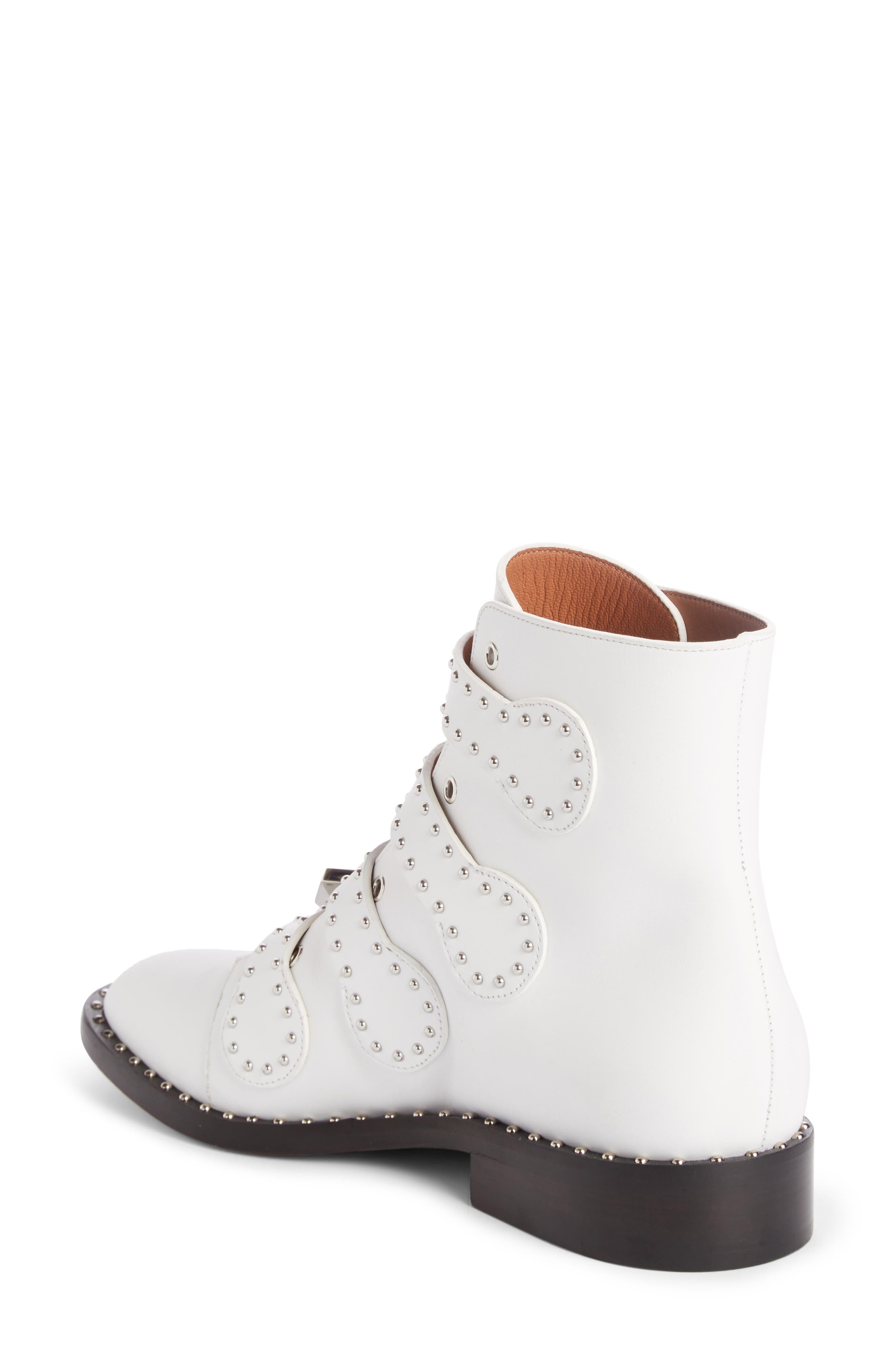 Givenchy Prue Studded Buckle Bootie, Alternate, color, 