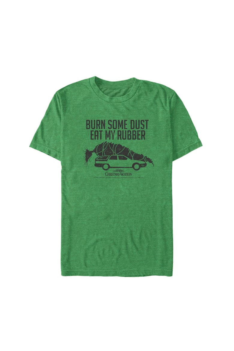Men's National Lampoon's Christmas Vacation Eat My Dust Tree  Graphic T-Shirt, Main, color, Kelly Heather