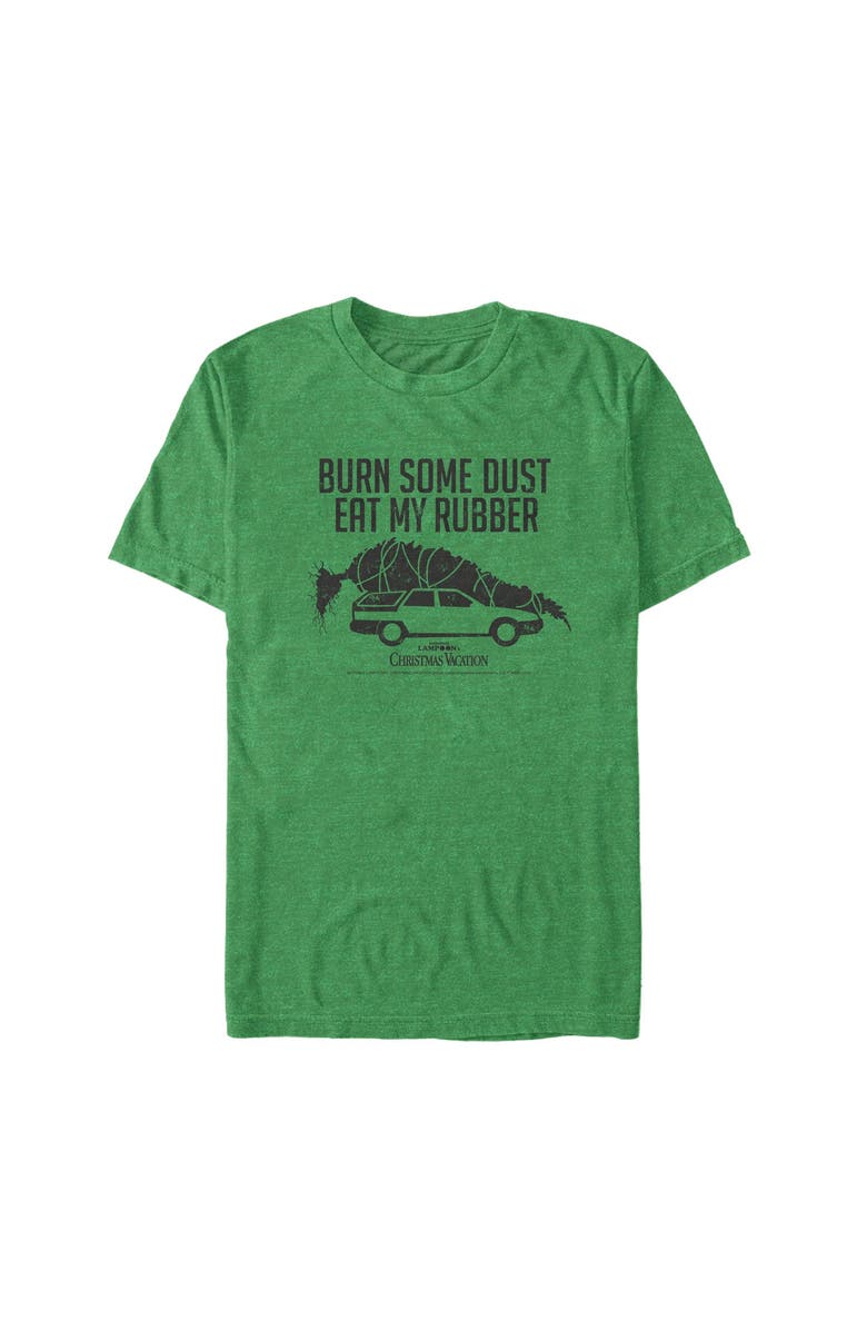National Lampoon's Christmas Vacation Men's National Lampoon's Christmas Vacation Eat My Dust Tree  Graphic T-Shirt, Main, color, Kelly Heather