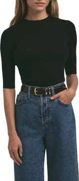 Favorite Daughter The Amelia Elbow Sleeve Wool Sweater