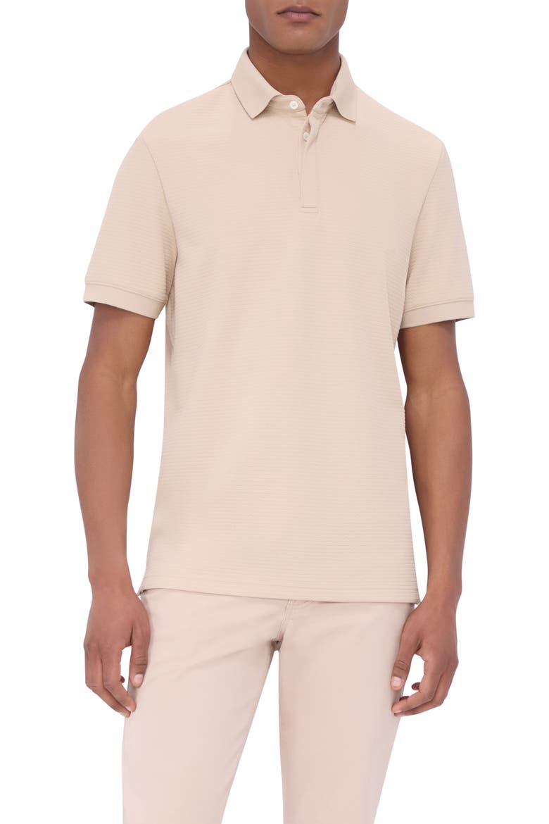 Textured Polo, Main, color, DESERT