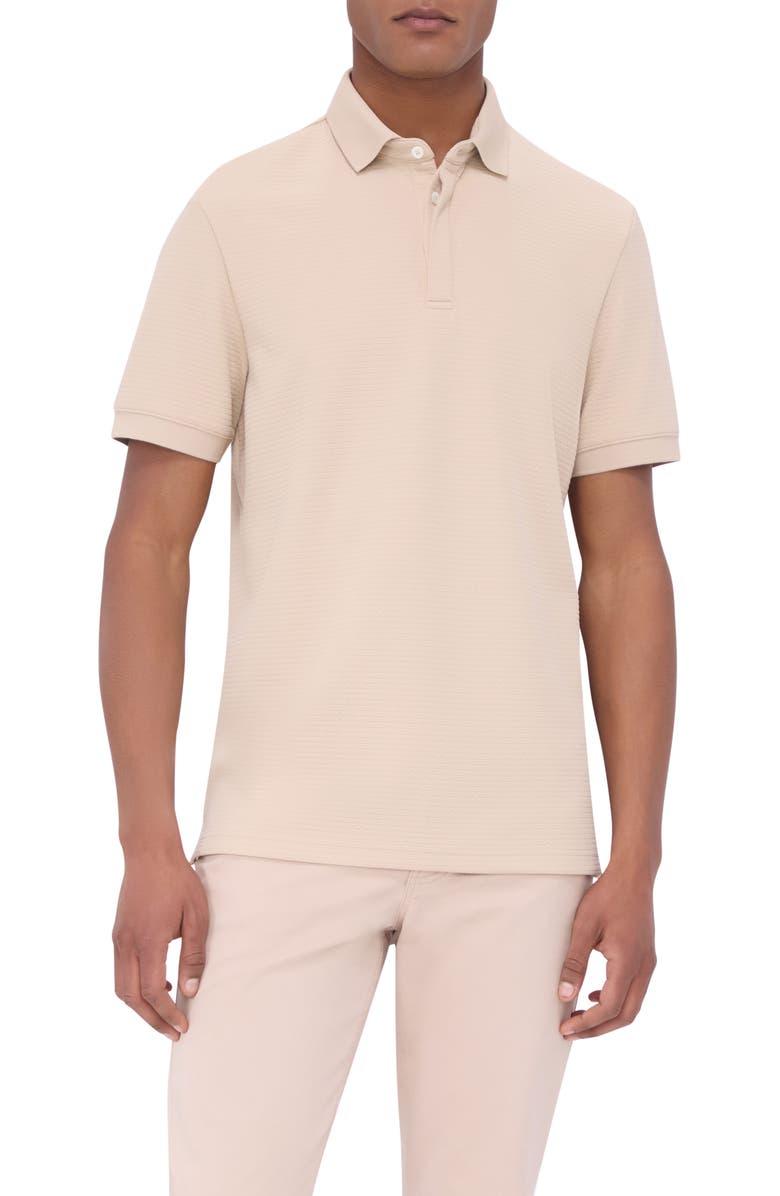Bugatchi Textured Polo, Main, color, Desert