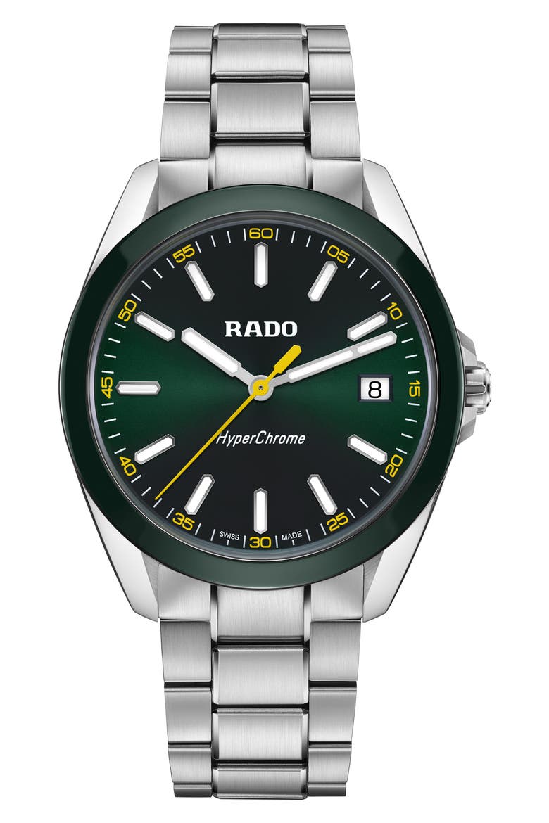 HyperChrome Bracelet Watch, 41.5mm, Main, color, GREEN