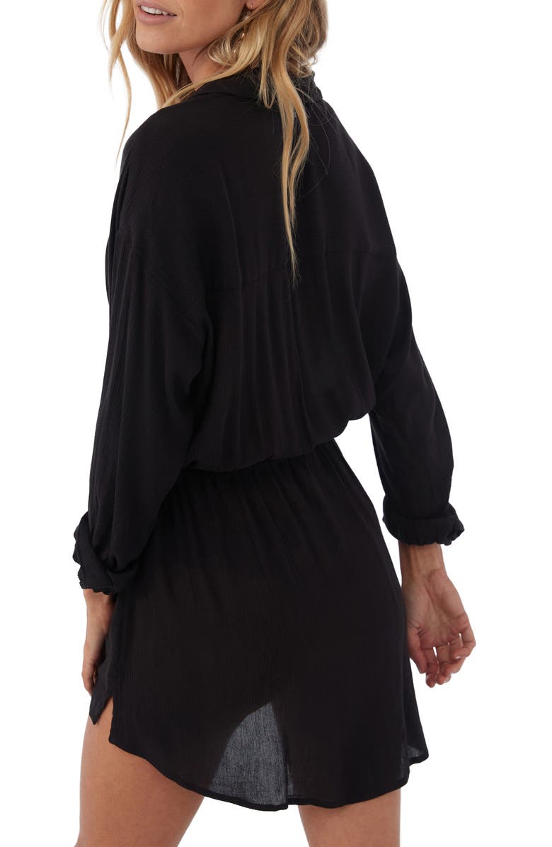 O'Neill Cami Long Sleeve Cover-Up Shirtdress, Alternate, color, 