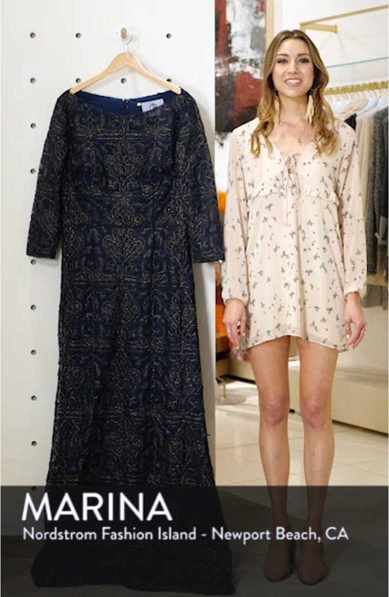 Beaded A-Line Gown, sales video thumbnail