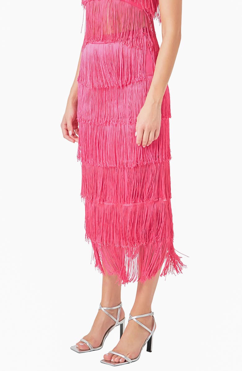 Endless Rose Fringe Tiered Maxi Skirt, Alternate, color, 
