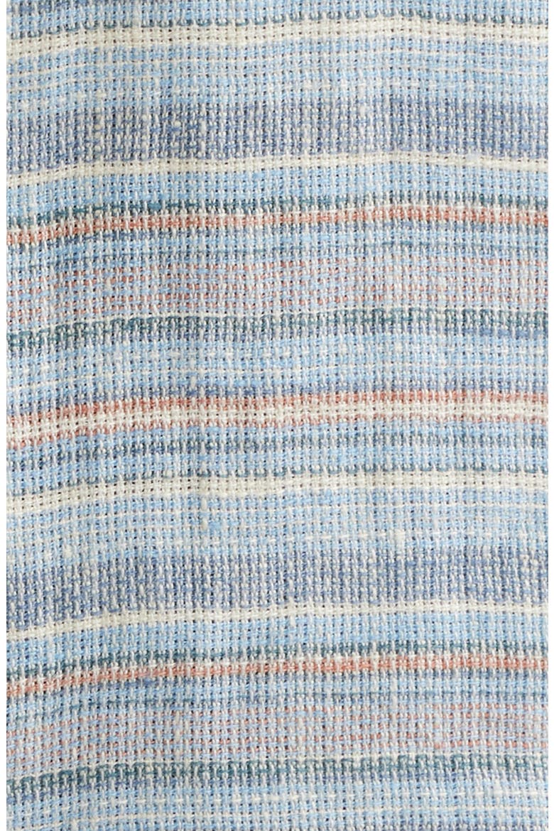 Palma Linen Short Sleeve Button-Up Shirt, Alternate, color, BLUE GULF STRIPE