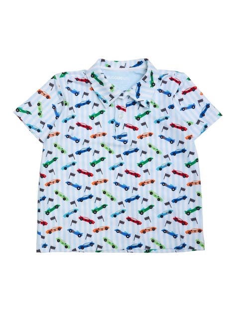 Boys Knit Short Sleeve Performance Polo