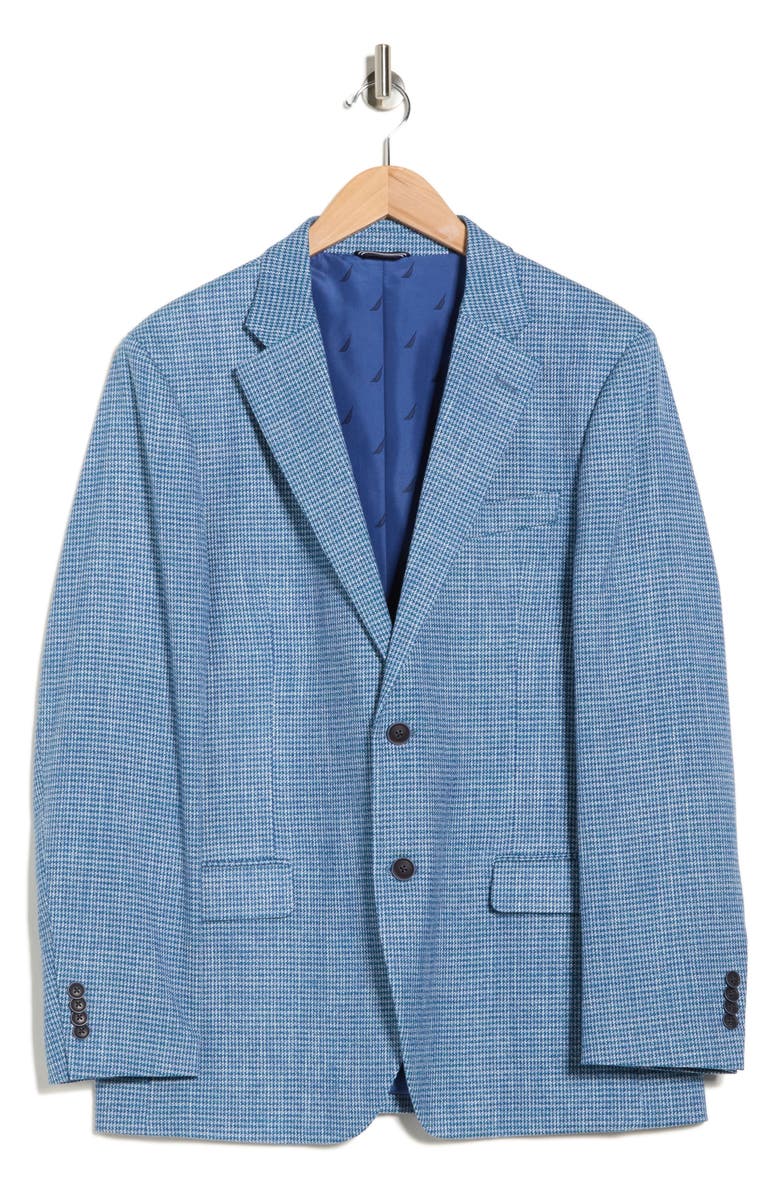 Nautica Houndstooth Sport Coat, Alternate, color, Blue Houndstooth
