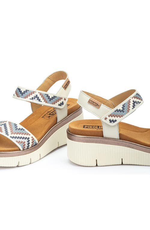 Pikolinos Gomera Platform Wedge Sandal In Nata