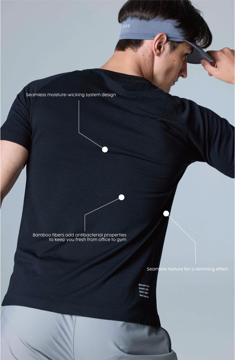 COZY ZERO Tech Merino Light Weight Daily Tee, Alternate, color, Black