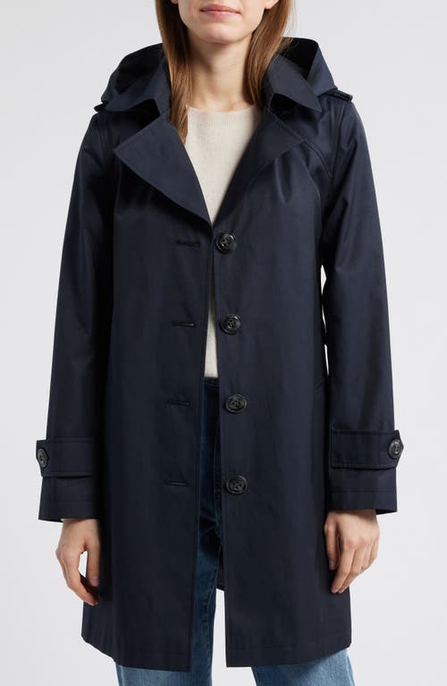 Shop Sam Edelman Double Breasted Trench Coat In Navy