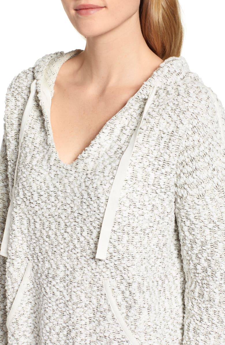 Lou & Grey Tweed Knit Hoodie, Alternate, color, 