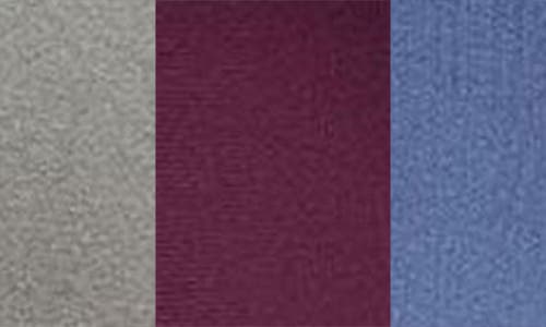 Memoi Assorted 3-pack Crew Socks In Gray Multi