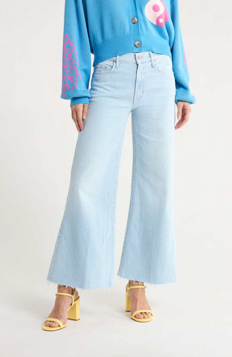 MOTHER The Twister Ankle Fray Wide Leg Jeans, Main, color, Cowabunga