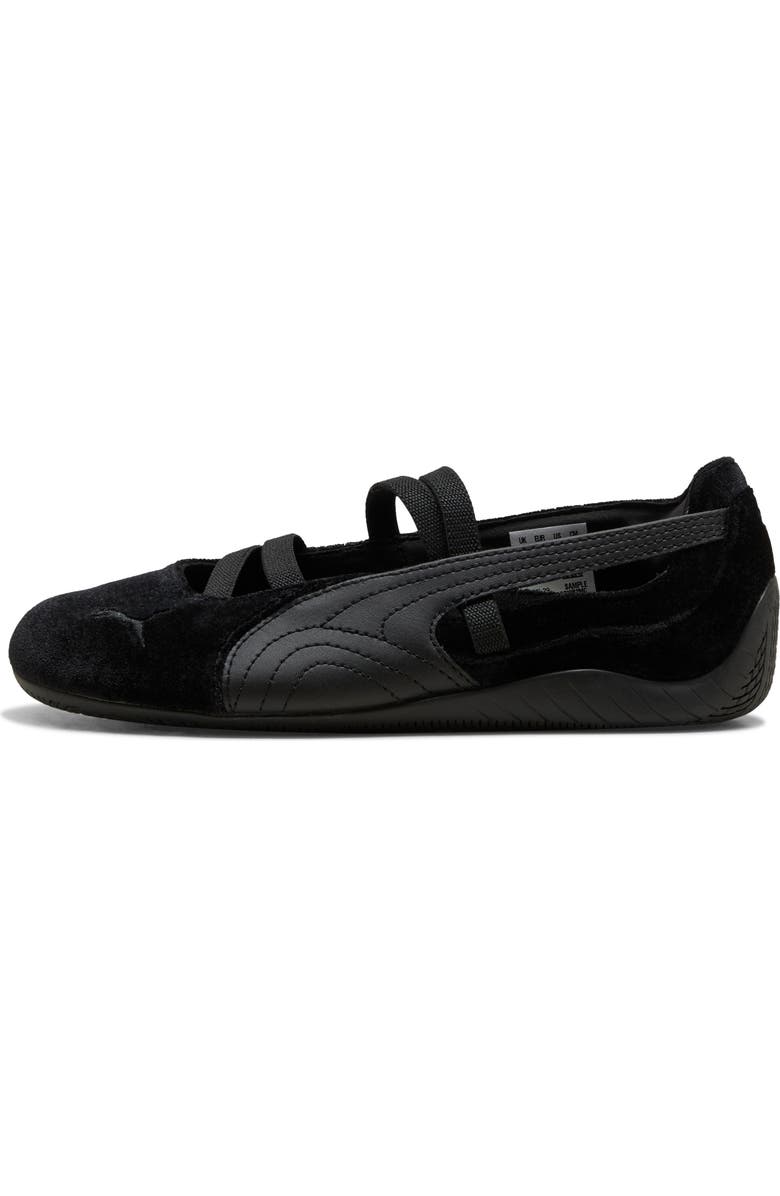PUMA Kids' Speedcat Ballet Velvet Sneaker, Alternate, color, Puma Black