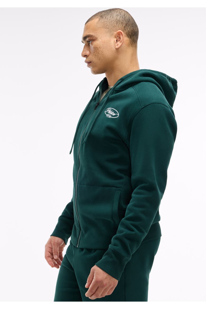 Soft Fleece Full Zip Hoodie, Alternate, color, Pine