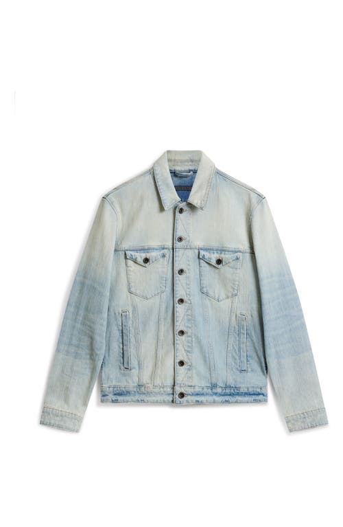 John Varvatos Marshall Western Shirt In Blue
