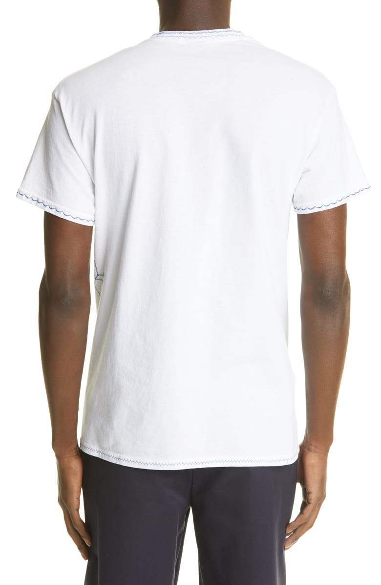 Bode x Marcus Paul Embroidered Sweetheart T-Shirt, Alternate, color, 