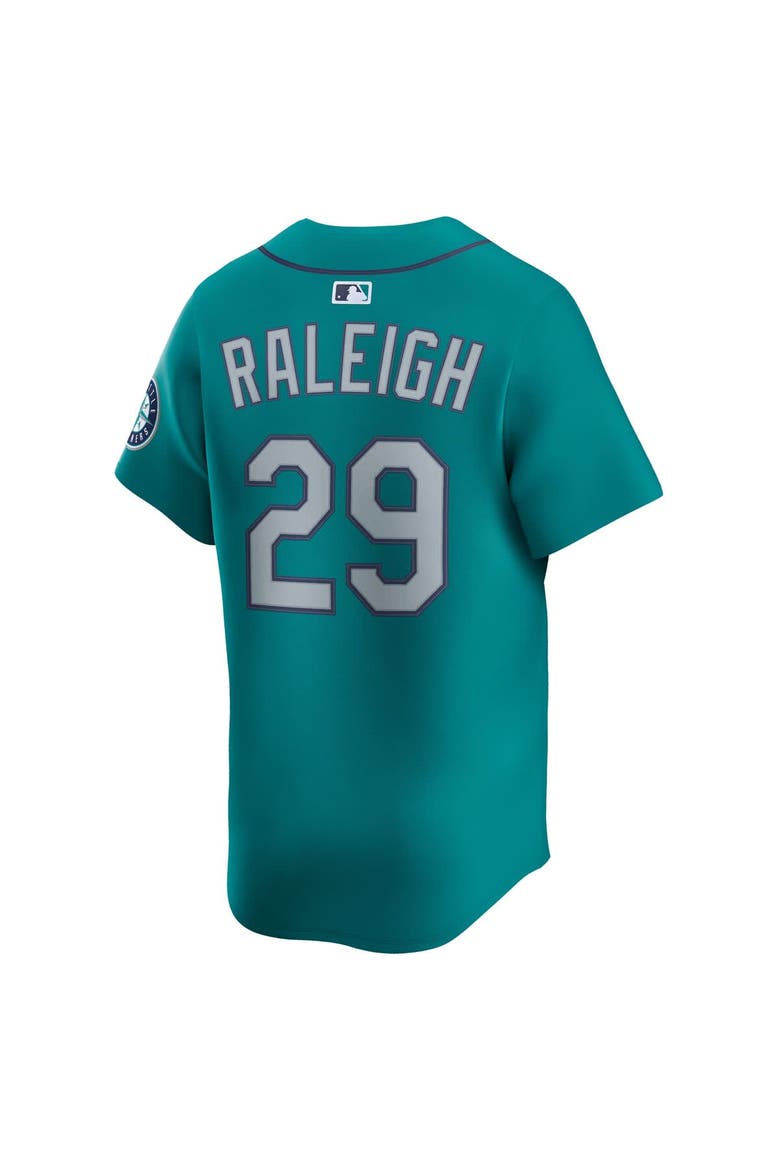 Men's Nike Cal Raleigh Teal Seattle Mariners Alternate Limited Jersey, Alternate, color, Teal