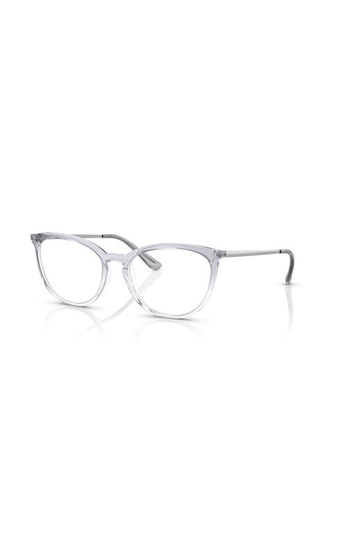 Vogue Eyewear 53mm Cat Eye Optical Glasses In Transparent