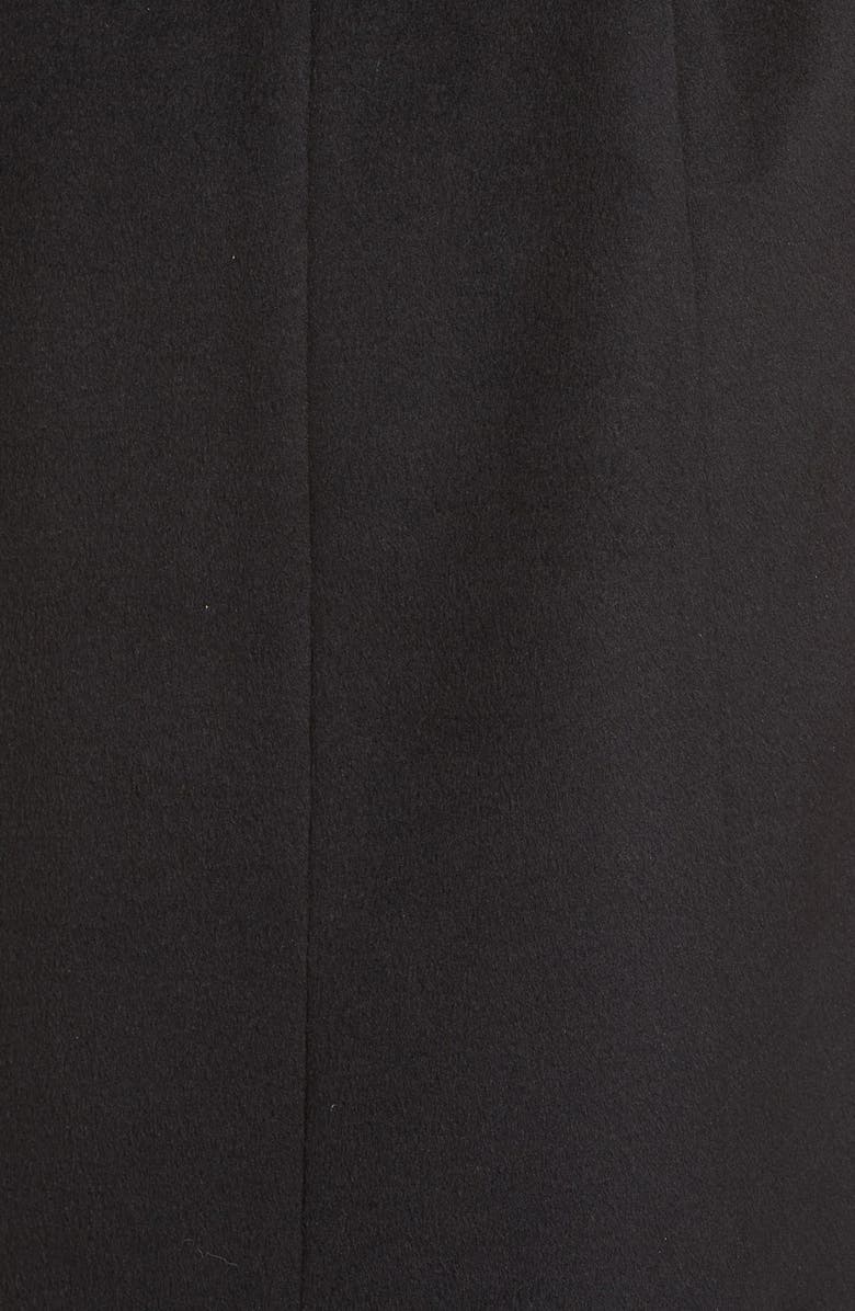 Via Spiga Faux Fur Shawl Collar Wool Blend Wrap Coat, Alternate, color,