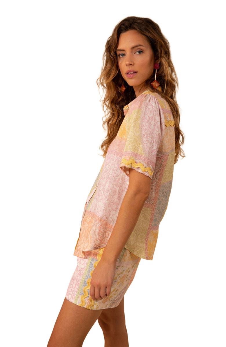 Hale Bob Taylor Linen Top, Alternate, color, 