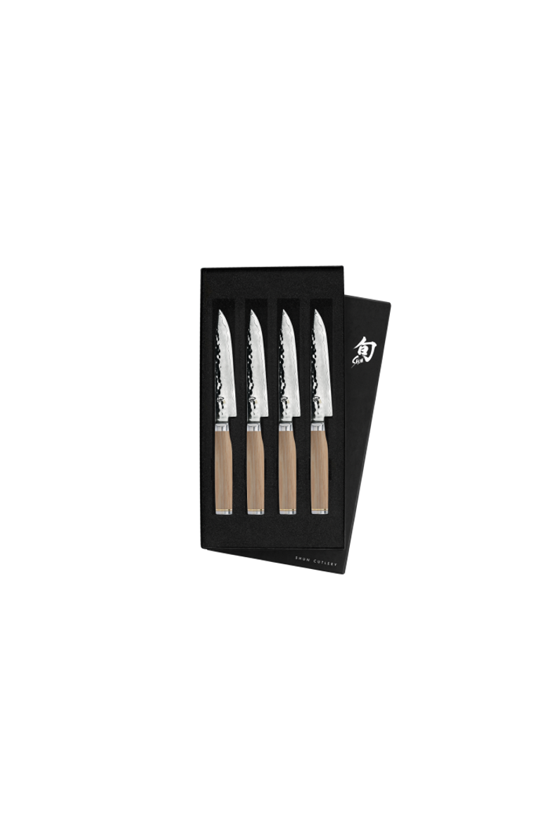 Premier Blonde 4 Piece Boxed Steak Knife Set, Main, color, Blonde