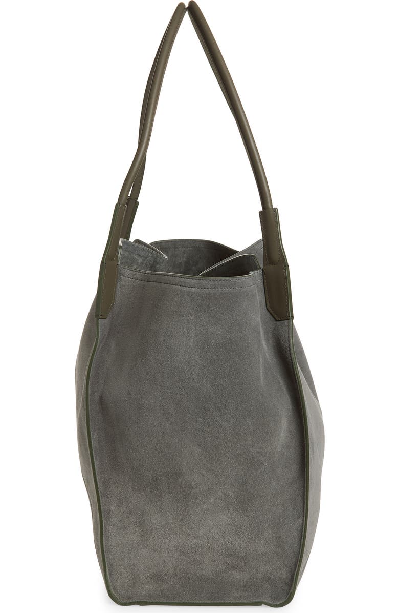 Victoria Beckham Victoria Sue Suede Tote, Alternate, color, Pebble Grey