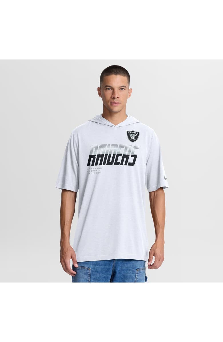 Nike Men's Nike White Las Vegas Raiders Tri-Blend Hooded T-Shirt, Alternate, color, White