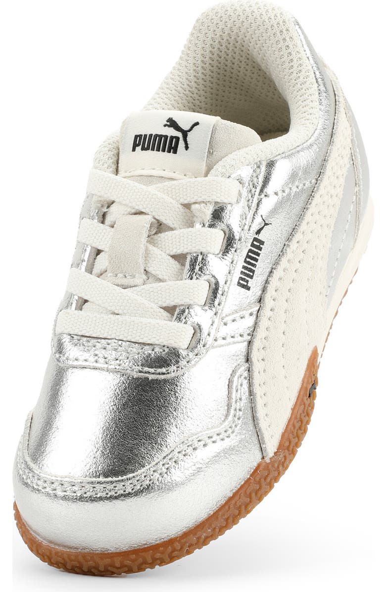 PUMA Kids' Bella Donna Metallic Sneaker, Alternate, color, Puma Silver/ Vapor Gray/ Black