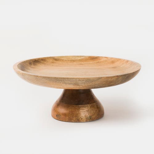 Mela Artisans Sienna Mangowood Pedestal Stand
