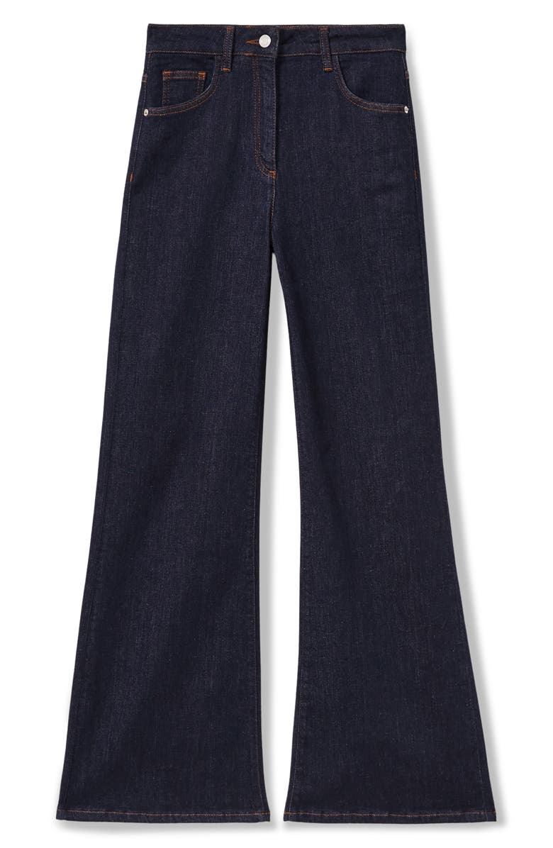 Reiss Bonnie Flare Jeans, Alternate, color, Dark Blue
