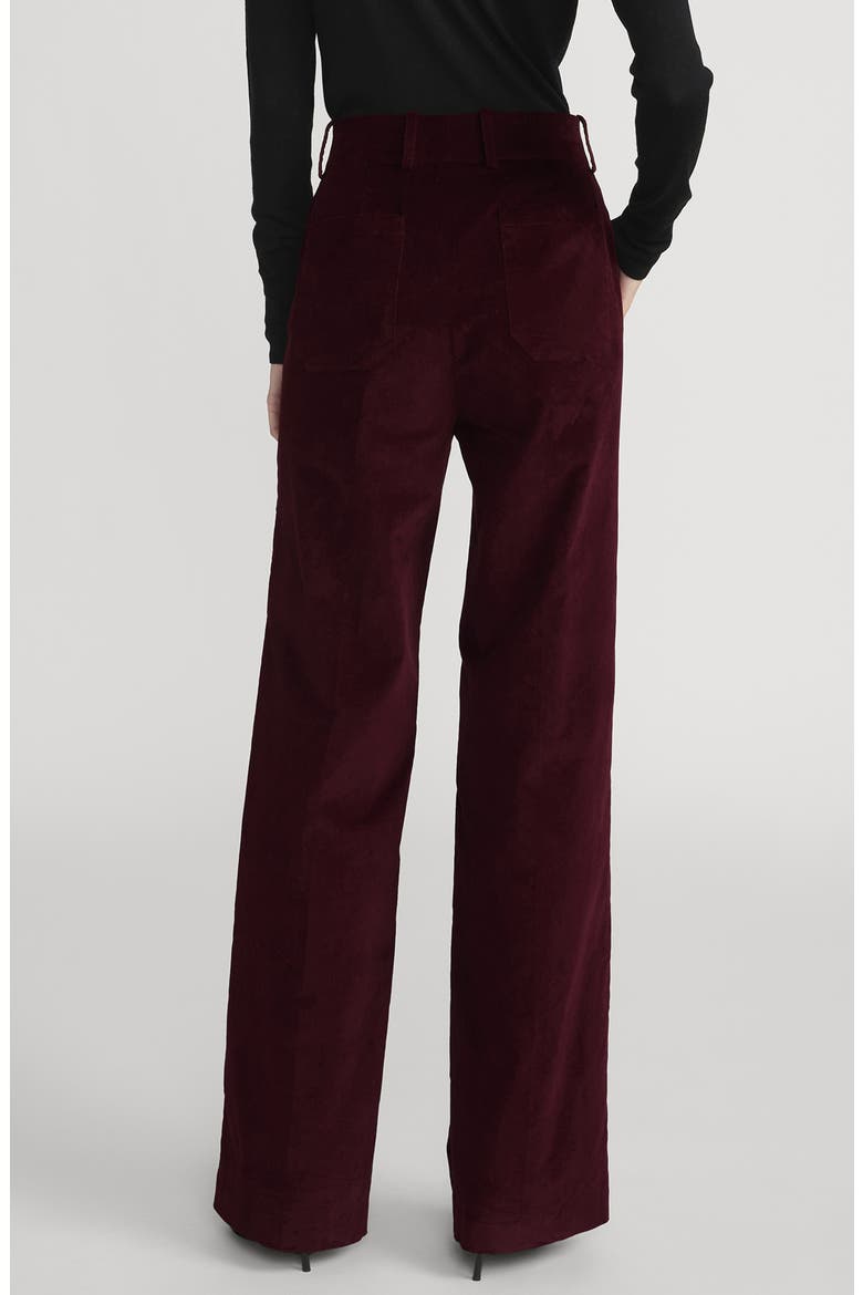 Modernist High Waist Pocket Pants, Alternate, color, CABERNET