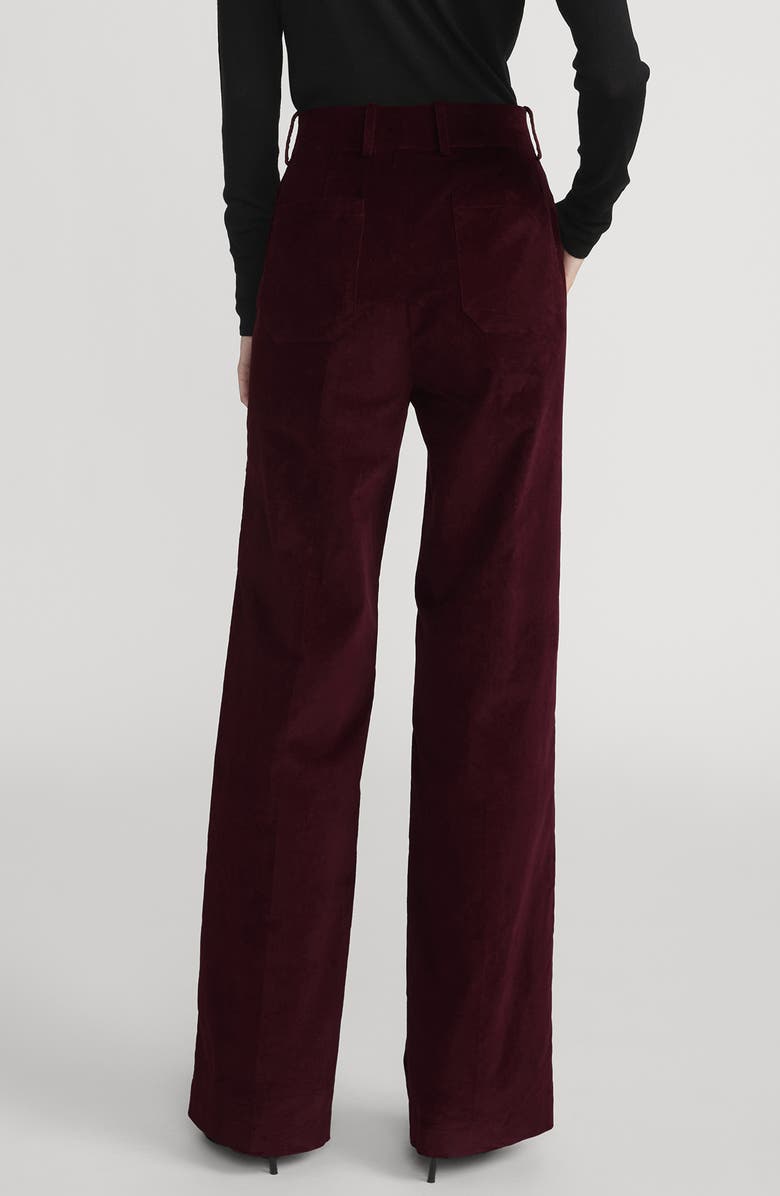 FRAME Modernist High Waist Pocket Pants, Alternate, color, Cabernet