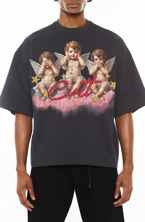 Cult Of Individuality Oversize Graphic T-shirt In Gray